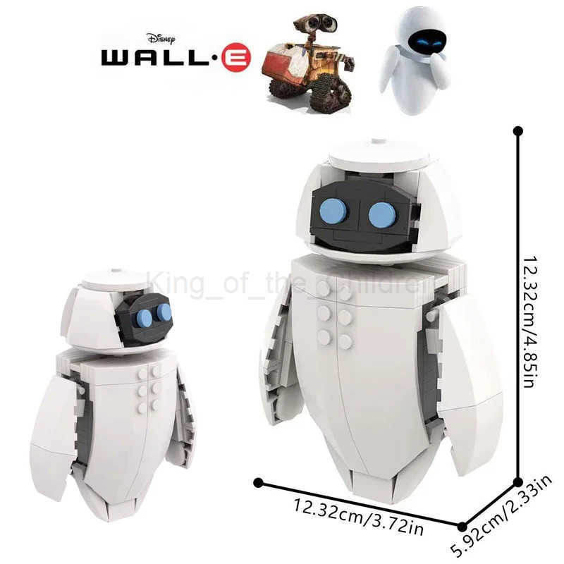 Disney WALLEEVE Building Blocks WALLE Figure Blocks Cartoon Character building block Toys For Kid Birthday Gift H250925