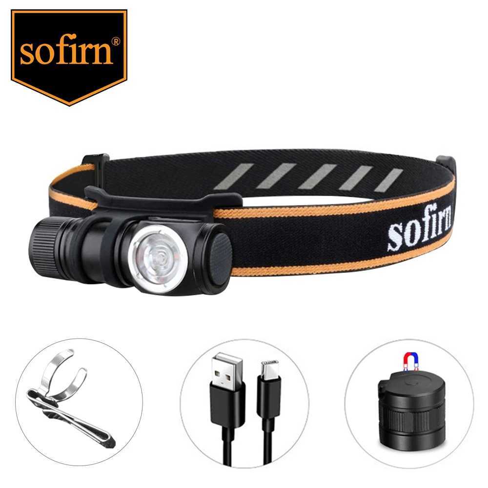 Sofirn HS10 LH351D 90CRI LED Headlamp 1100lm USB C Rechargeable 16340 Mini Flashlight with Magnet Tail Cap Portable Head Torch J250925