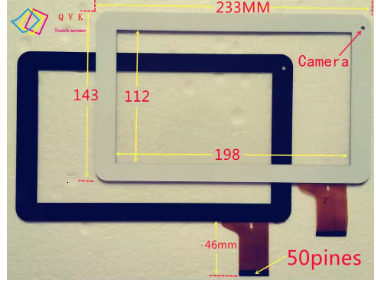 Black 9Inch P/N FPC-LZ1016090 V00 FPC-FC90S098(D90)-00 MF-358-090F-7 FPC FHF090006 147-B CZY6439B01 touch screen panle
