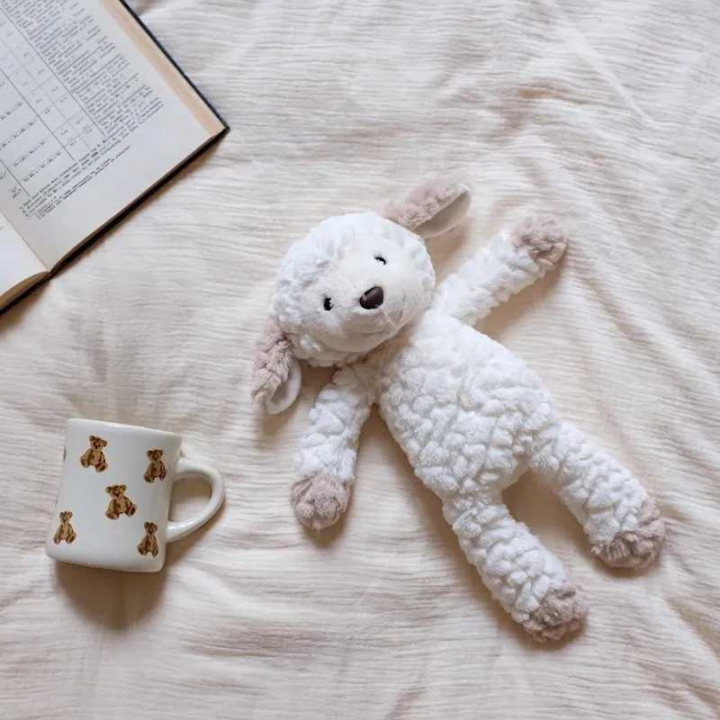 35cm Cute Stuffed Sheep Plush Soft Toys Fluffy Lamb Kids Doll Creative Gifts for Children Baby Accompany Sleeping Toy C250925