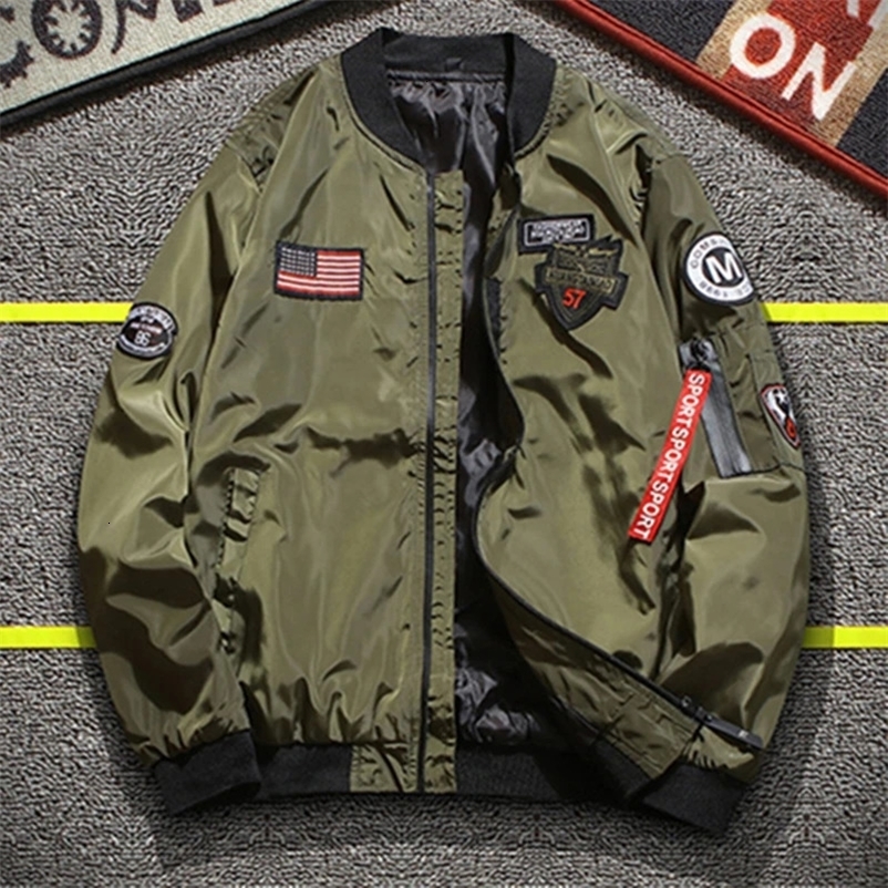 Mens Jacket Spring Autumn Bomber Cargo Casual Trend Slim Handsome Korean Version Clothing 240716