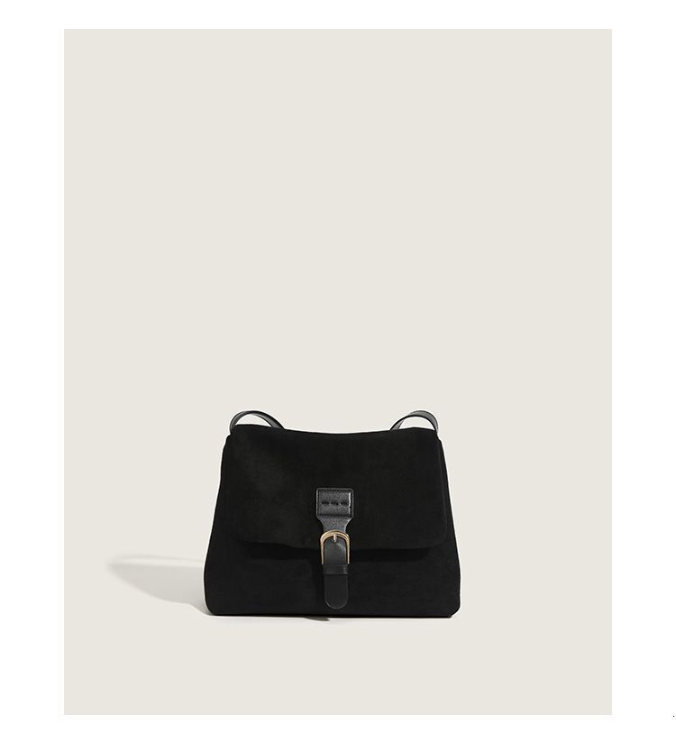 2025 Autumn/Winter New French Style bag Retro Suede Light Luxury Elegant Style Underarm Bag Minimalist Style clean Women's Shoulder Bag Designer 