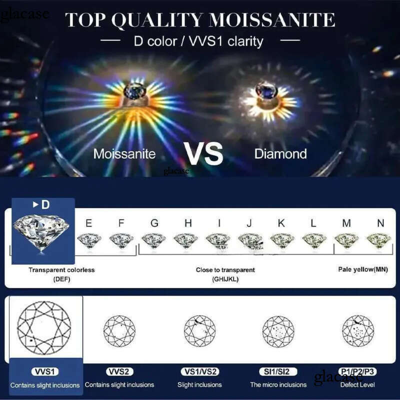 Jewelry designer hip hop necklace 2mm 3mm 4mm 5mm ice dia sterg sier Moissanite tennis bracelet