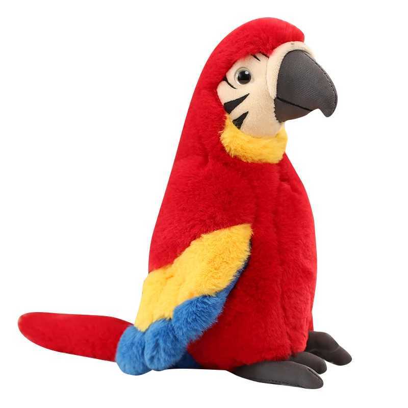 25cm Lifelike Parrot Plush Toy Simulation Macaw Doll Cartoon Stuffed Bird Animal Plush Doll Birthday Gift for Kids Home Decor C250925