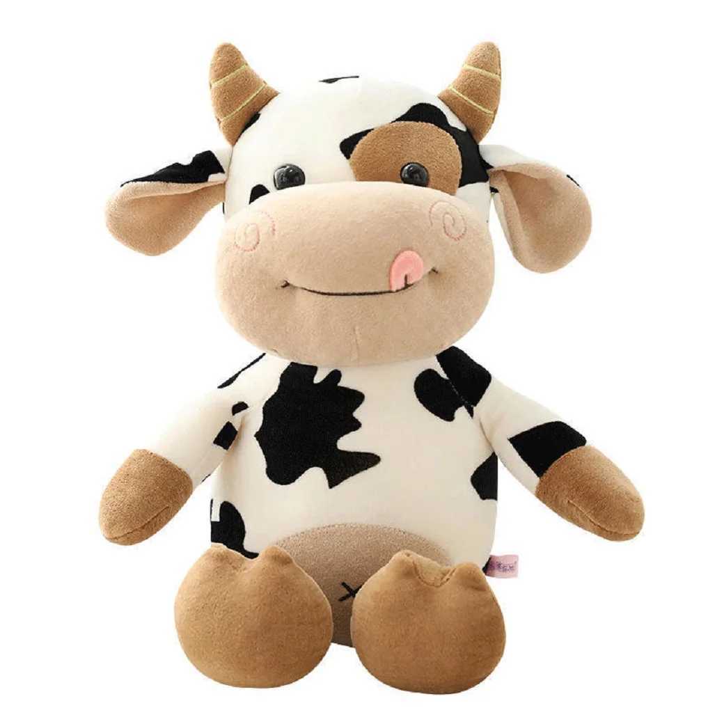Small Cow Plush Toy 30cm Soft PP Cotton Stuffed Animal Cartoon Doll Kids Birthday Holiday Gift C250925