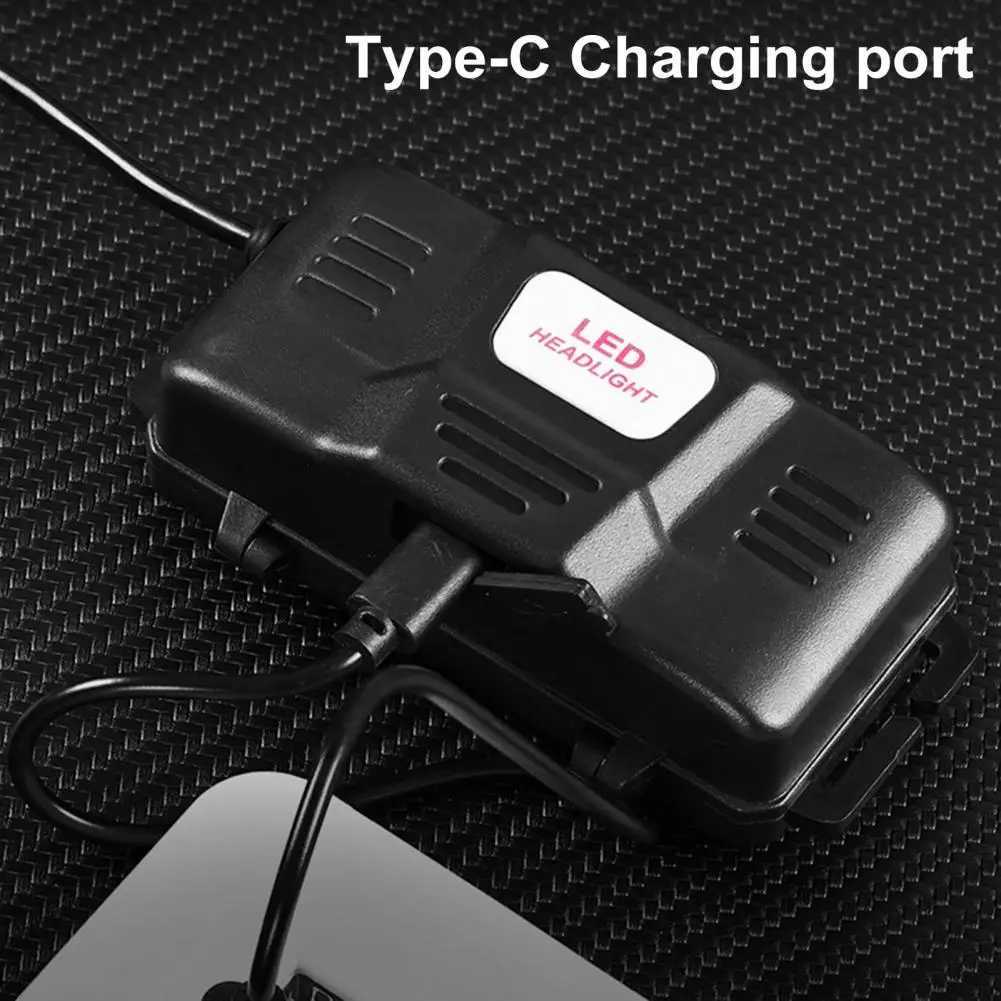 Spotlight Floodlight Headlight High Lumens Fishing Headlamp with 4 Adjustable Modes Waterproof Led Flashlight for Outdoor J250925