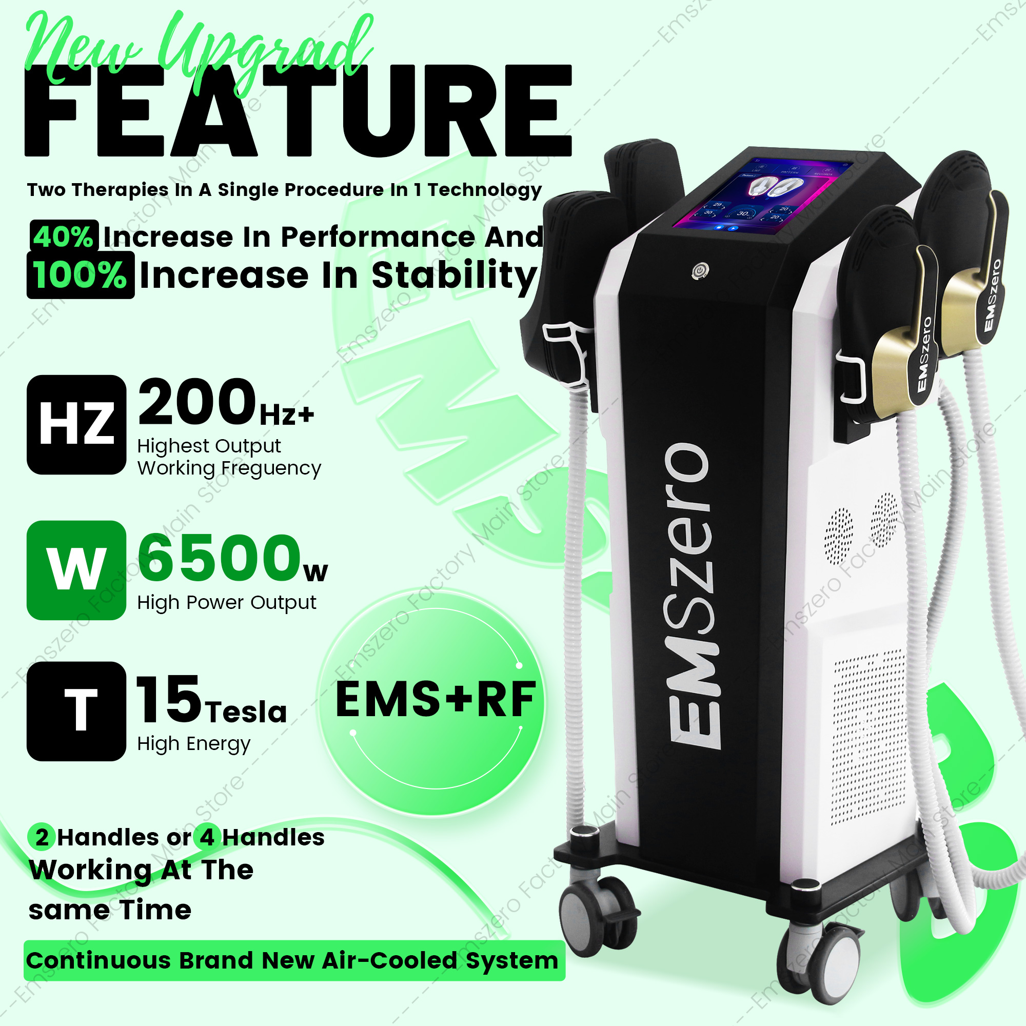 Slimming Machine EMSZERO HI-emt Non Invasive Body Contouring Fat Reduction 15Tesla 6500W Muscle Building Burn Fat Improve Shape Slimming For Spa Salon