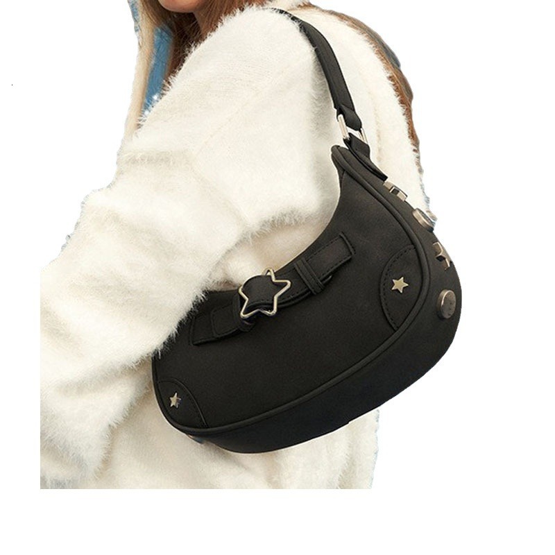 2025 Autumn/Winter clean New bag Korean Design Light Luxury Underarm Bag Y2K Spicy Girl Style Retro Design Handbag denim designer Bag