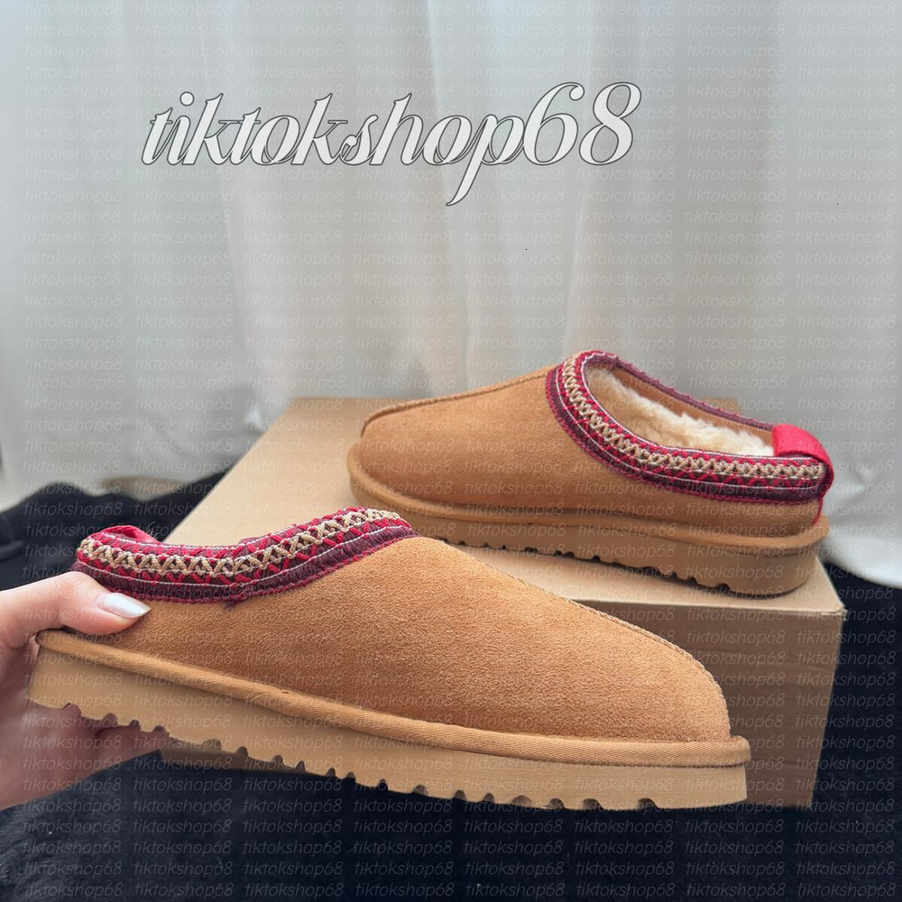 Womens Tazz Slippers Tasman Fur Slides Designer Classic Ultra Mini Platform Boot Chestnut Mustard Seed Sand Slip-on Suede Wool Comfort Winter Suede Winter Slippers