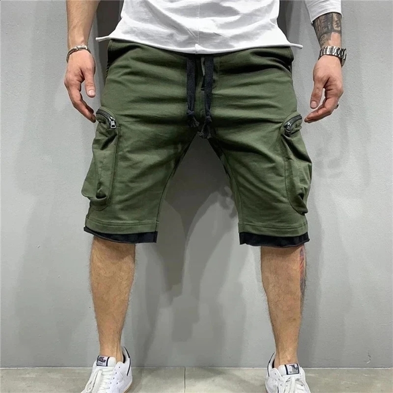 Summer Loose Shorts Mens Running Shorts Sports Shorts Fitness Street Mens Multi Pocket Sports Shorts Freight Sweaters 241231