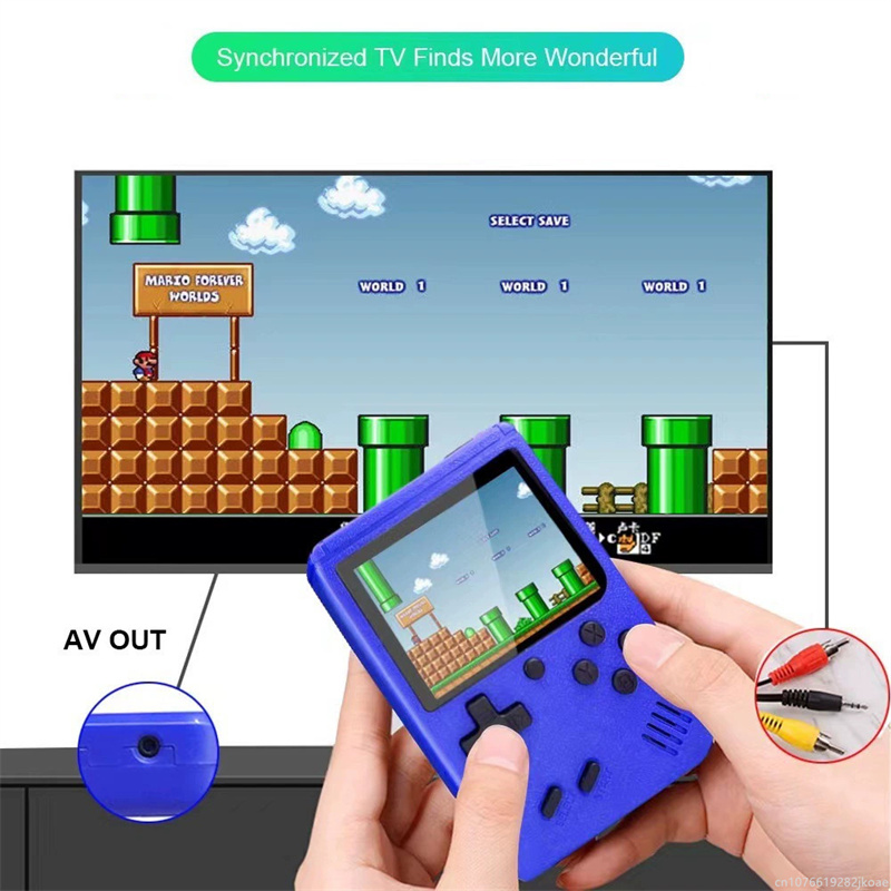 Wholesale holesale Retro 400 in 1 Game Console 8 Bit Mini Portable Handheld video Game Players Color LCD Screen Kids Gift