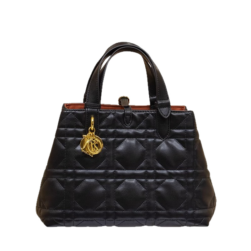 LORDLY KNACK designer bag light luxury genuine leather New autumn and winter diamond patterned handbag with large capacity and fashionable tote bag fo