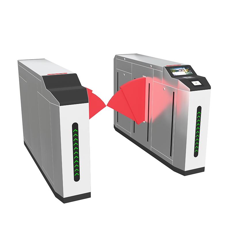 Intelligent Pedestrian Swing Turnstile with Flap - Face Recognition & Card Swipe Access Control System for Construction Sites, Scenic Spots & Schools-
