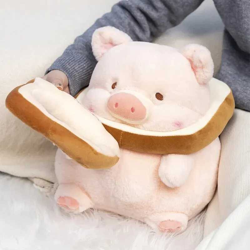Lovely Lulu Pig Bread Plush Toy Creative Stuffed Animals Pink Piggy Toast Doll Girl Birthday Toys Girlfriend Cute Gift C250925