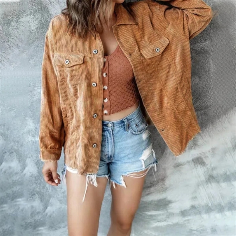 Spring Autumn Solid Color Long Sleeve Womens Casual Jackets Vintage All-match Turn-down Collar Single-breasted Coats Female 241220