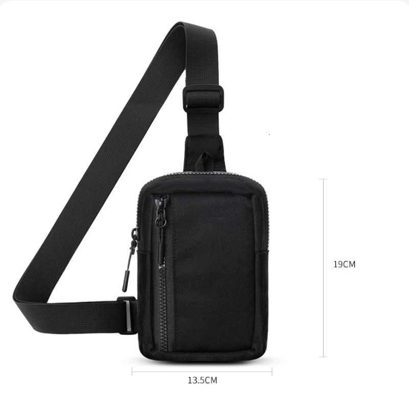 Cross border new outdoor leisure sports waterproof small chest bag mini nylon crossbody bag for men and women Z250918
