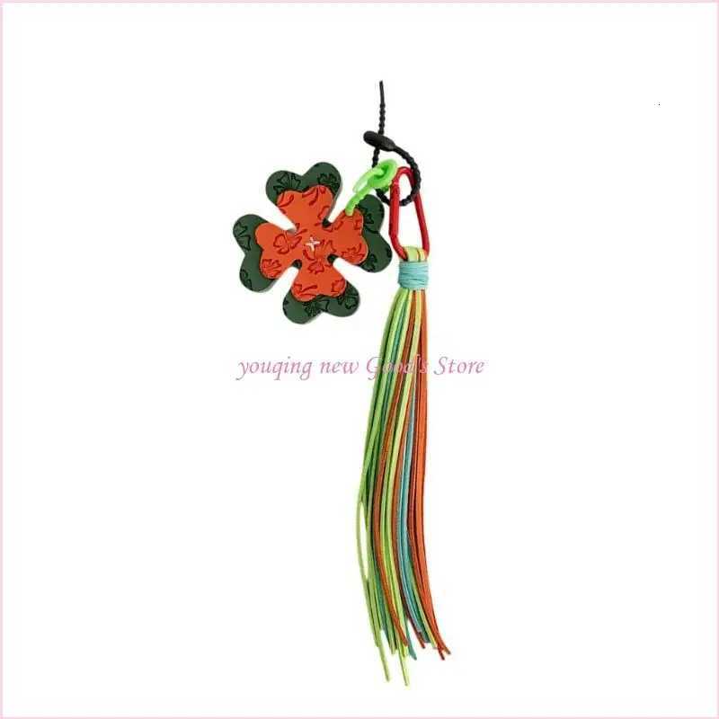 57QA Elegant Corduroy Tassels Keychain Handcrafted Bag Accory Stur Braided Rope Bag Charm Gift For Fashion rs Y250925x