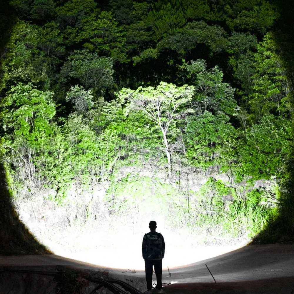 Most Powerful 30W LED Headlamp Intelligent Induction Headlight TypeC USB Rechargeable Head Lamp Waterproof Head Flashlight J250925