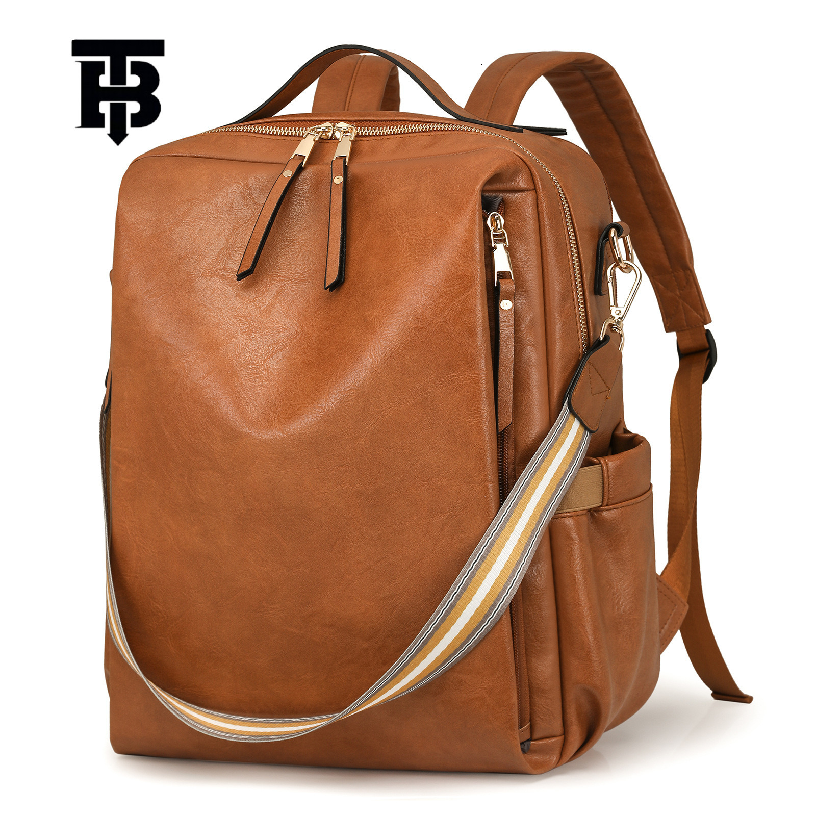 TB BHULAMTE Free Shipping New Designer Bag 2025 Women's Business Bag Laptop Bag Multifunctional Backpack PU Fashion Women's Bag Travel Funct