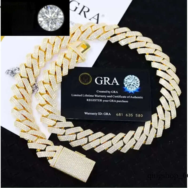 Customized DIY Name Letter Pendant 20mm Cuban k Chain Necklace Sterg Sier Moissanite Baguette Dia Pendent For Men 59