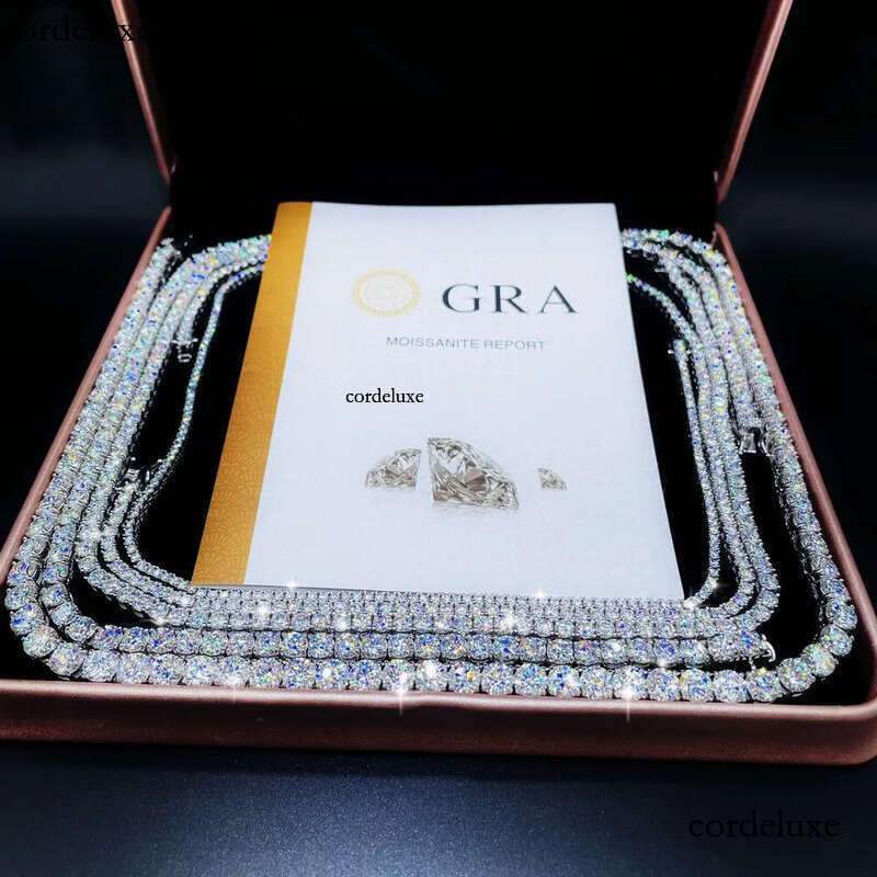 Factory price full size moissanite bracelet necklace pass dia tester tennis chain 93