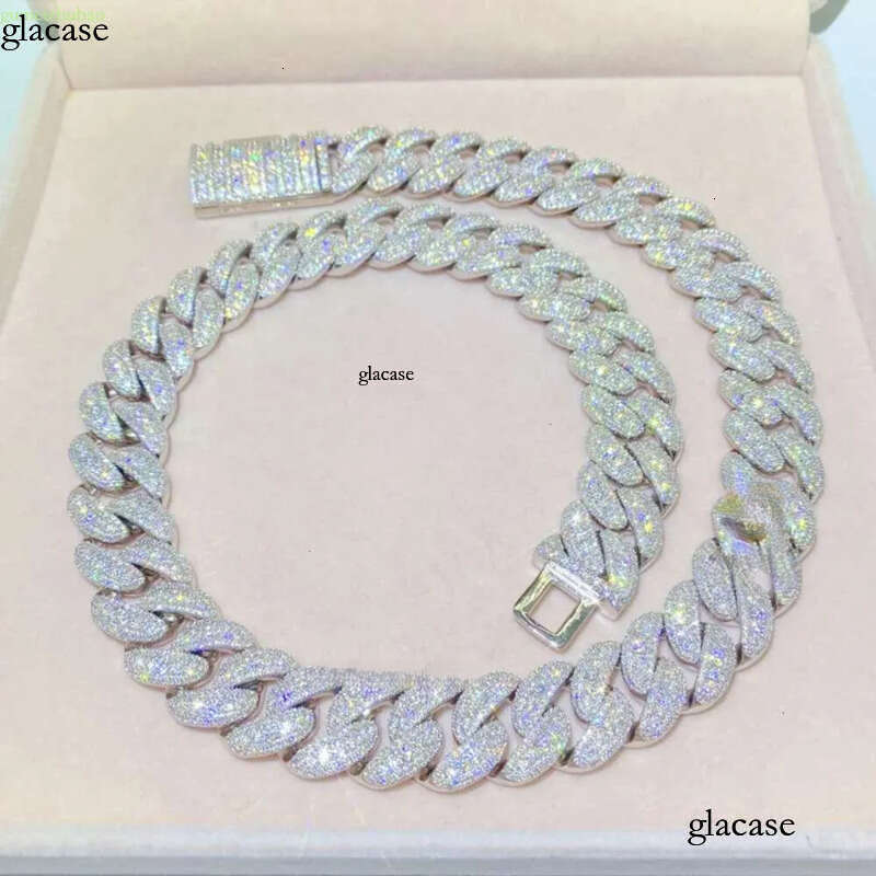 Fresh Bussdown 350g Hiphop 18mm S Iced Out Flawless Moissanite Miami Cuban k Chain