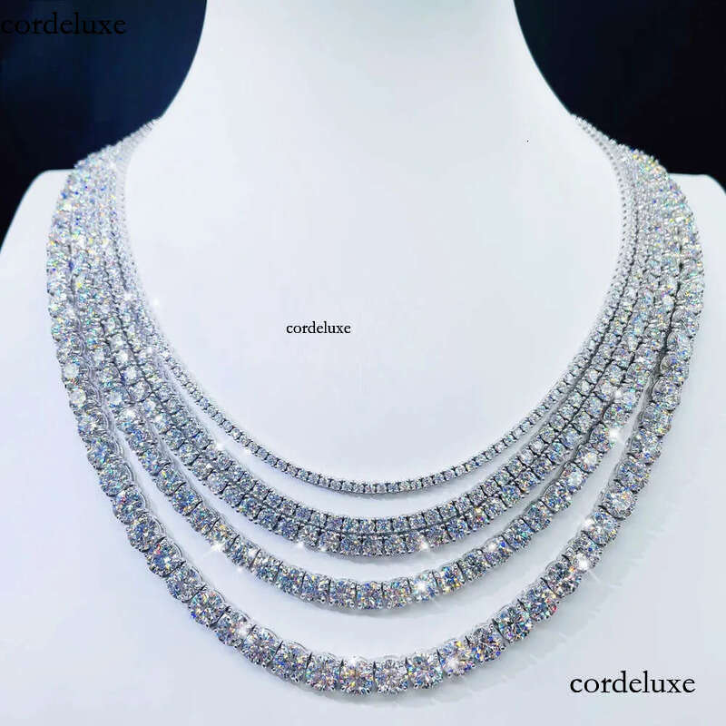 Factory price full size moissanite bracelet necklace pass dia tester tennis chain 93