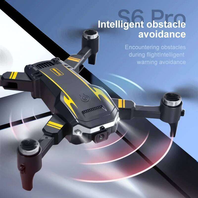 KBDFA New S6 Max Drone 8K Profesional 4K HD Cameras Obstacle Avoidance Aerial Photography Optical Flow Foldable Quadcopter