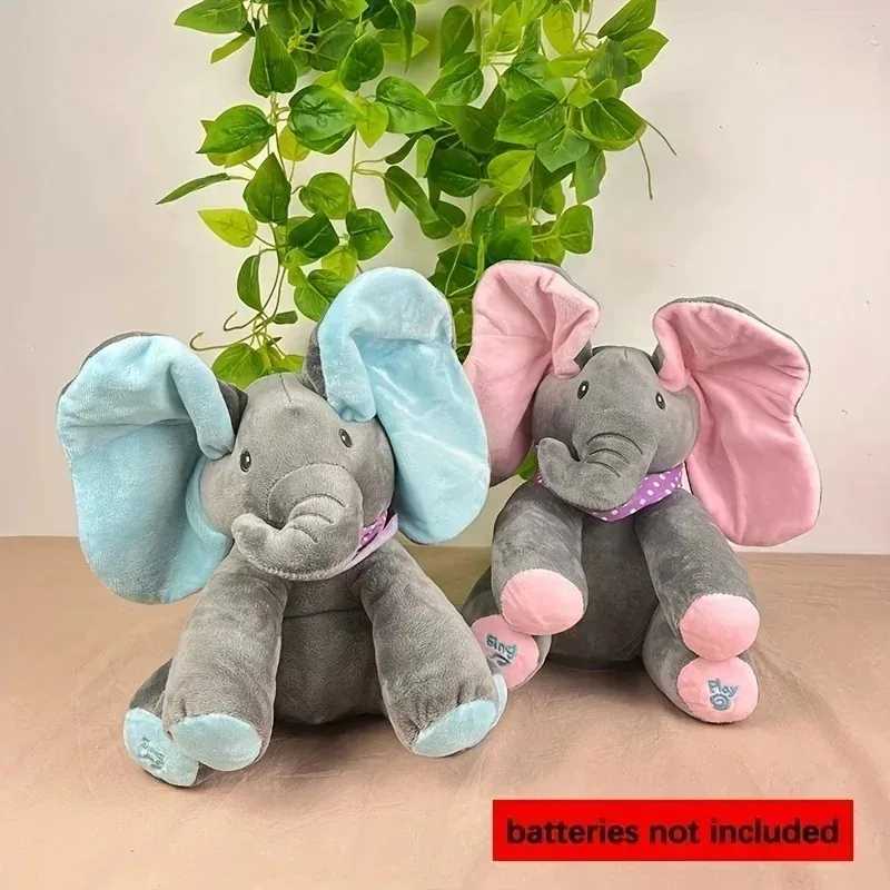 Animated Elephant Toys Plush Singing Elephant with Ears Moving Electric Plush Toy Cute Elephant Stuffed Animal Toy for Baby Gift C250925