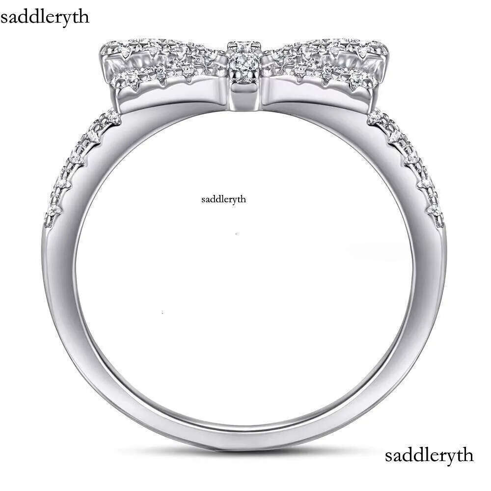 Custom Butterfly Shape Ring Moissanite or Zircon Gold Plated Jewelry Sterling for Woman Rings Sier ea