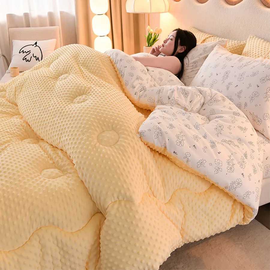 KDJEIKZ Microfiber is thickened by 3D beanie velvet to protect the warm winter blanket by single double fall and winter Z250925