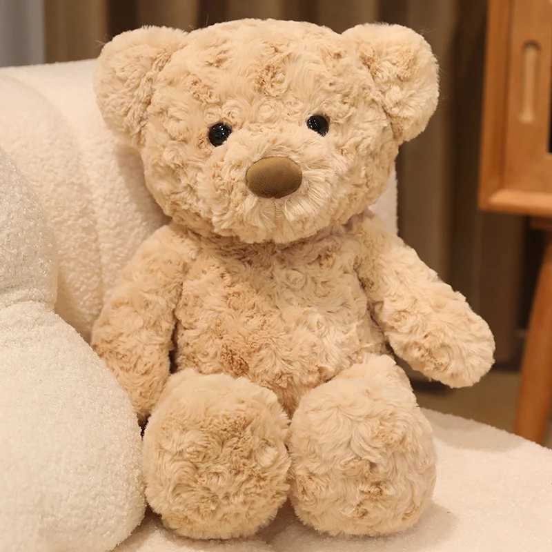 New 30cm Lovely Curly Teddy Bear Doll Brown Bear Plush Soothing Toy Stuffed Toys Room Decoration Birthday Gift for KidsGirls C250925