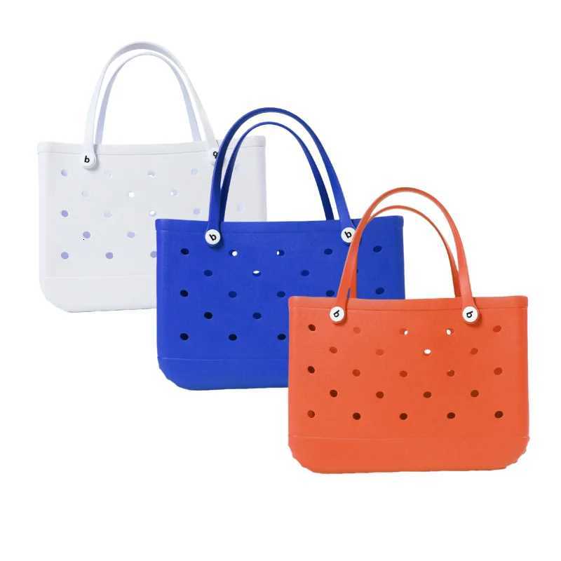 XL Beach Bag Silicone Basket storage Travel Jelly Handbag Women Picnic Basket Handbag Shopping Tote Beach Bags Y250925