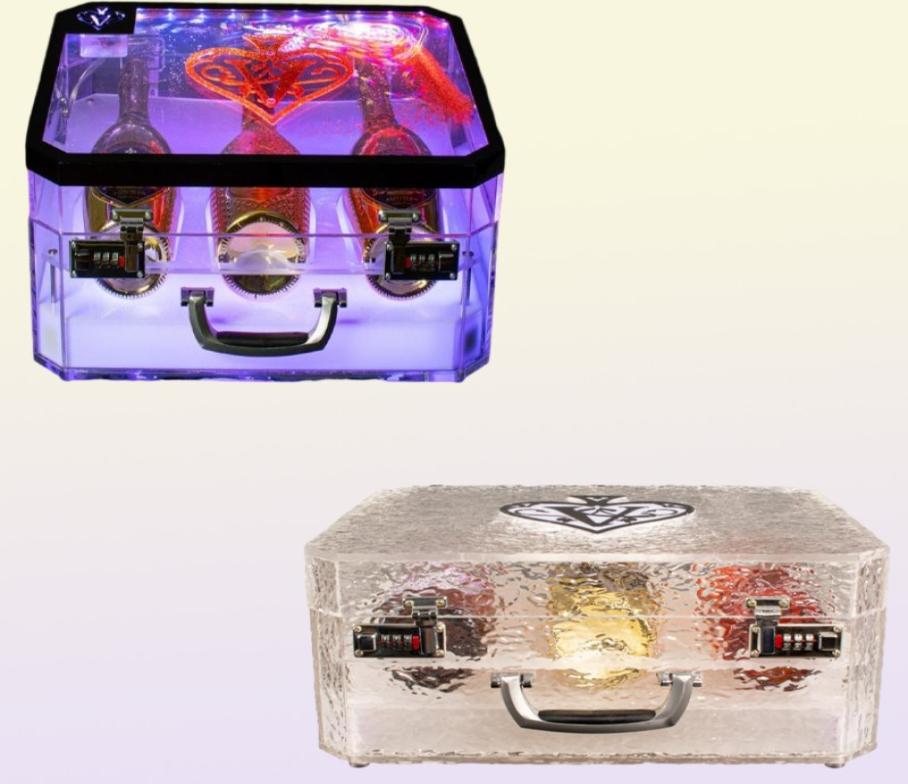 LED Luminous Champagne Glorifier Display Case GlowBar Rechargeable Bottle Presenter For NightClub Party Lounge3057870