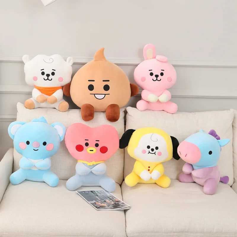 Soft BTS Cuddly Plushies Bangtan Boys CHIMMY TATA COOKY Plushies Korean Style Cartoon Doll Throw Pillow Birthday Gifts Girl Kids C250925