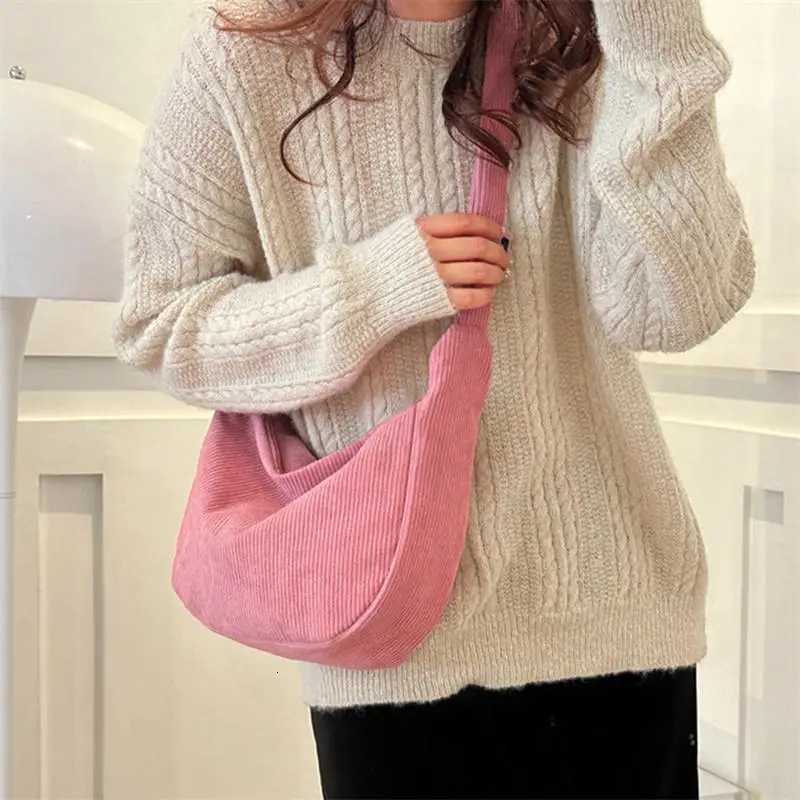 Corduroy Crossbody Bags for Women Ladies Large Capacity Shoulder Bag Fashion Purse and Handbags Solid Color Women Messenger Bag Z250918