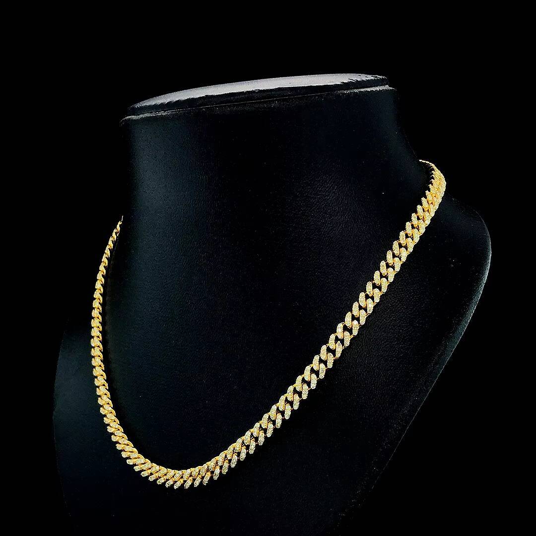 Hip Hop Iced Out 13mm CZ Cuban Link Chain Miami Choker Necklace Bling Jewelry for Men Women Party Wear New Arrival Rapper Style