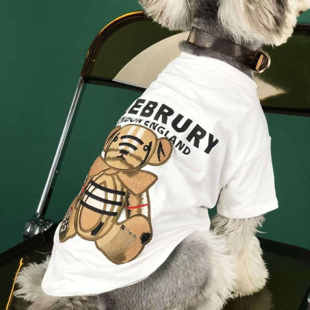 Dog clothes Lovely Bear Designer Pet clothing Summer Apparel Cool Puppy Shirts Breathable Outfit Soft Dogs Sweatshirt for Small Chihuahua Yorkies Bull