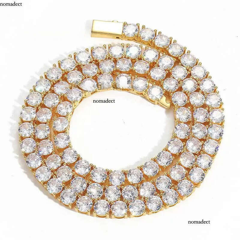 Hip Hop Sterling Sier Jewelry Iced Out Tennis Chain for Men Women VVS Moissanite Dia Bracelet a3