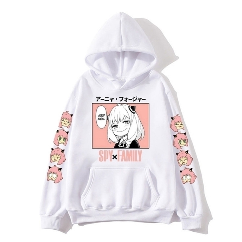 Men's Hoodies Sweatshirts Anya Anime Spy X Family Hoodies Kawaii Cartoon Mens/WomenSweatshirt Tops Harajuku Unisex Couple Hoodie Plus Fashion Str