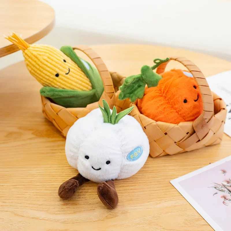 20cm Cartoon Vegetable Plush Doll Carrot Broccoli Pumpkin Eggplant Corn Mushroom Plush Toy Home Decoration Gift For Children C250925