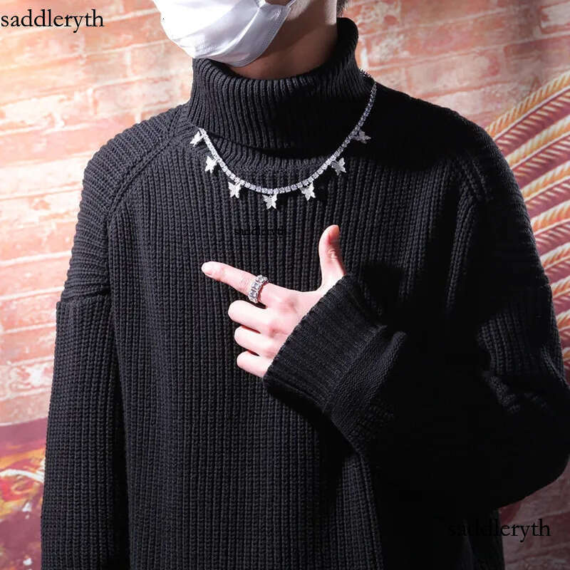 Fashion Butterfly Tennis Chain Necklace Mens Womens HIP HOP Jewelry Gold Sier Pink Iced Out Dia Chains Necklaces 12 7f 93