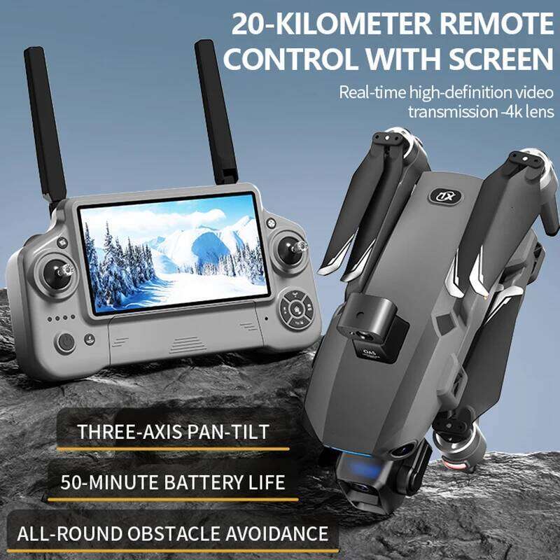 New S880 PRO MAX Profesional GPS Drone With 8K Camera 3-Axis Gimbal 5G Wifi Brushless RC Quadcopter Screen Control Fishing Dron