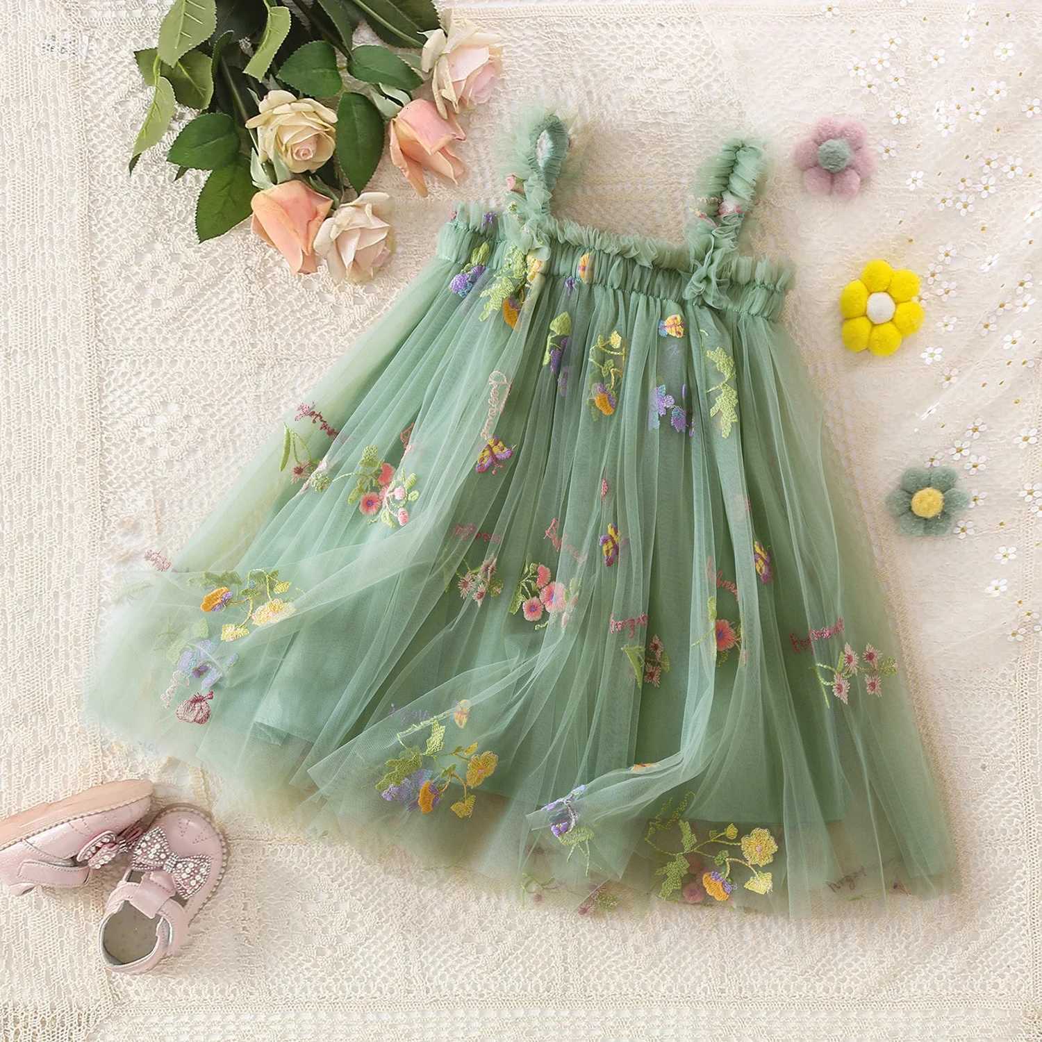 Summer Girls Birthday Dresses Pink Tulle Formal Event Costumes Girls First Communion Dresses Kids Dresses W250925