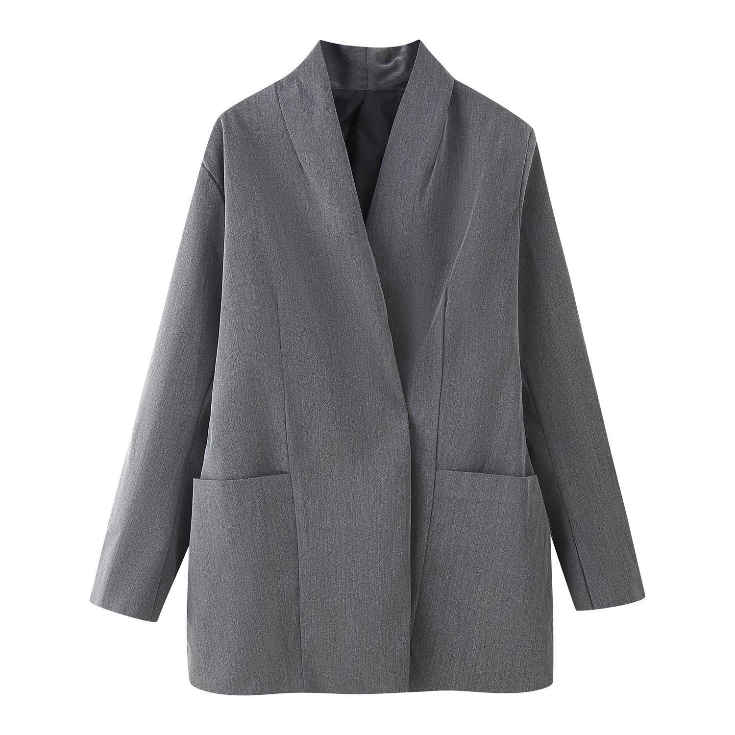 Fashion Womens FourColor Lapel Flared Sleeve Blazer 250924