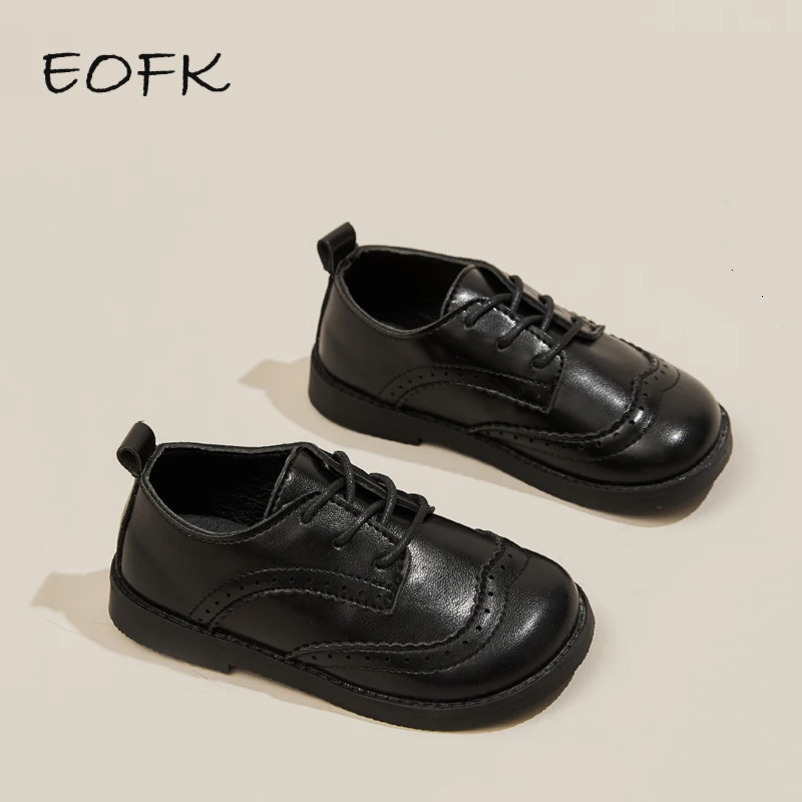 EOFK Kids Dress Shoes For BabyToddlers Boys Girls Little Children Classic Comfort Formal Party Wedding School Flats 21-30 241219