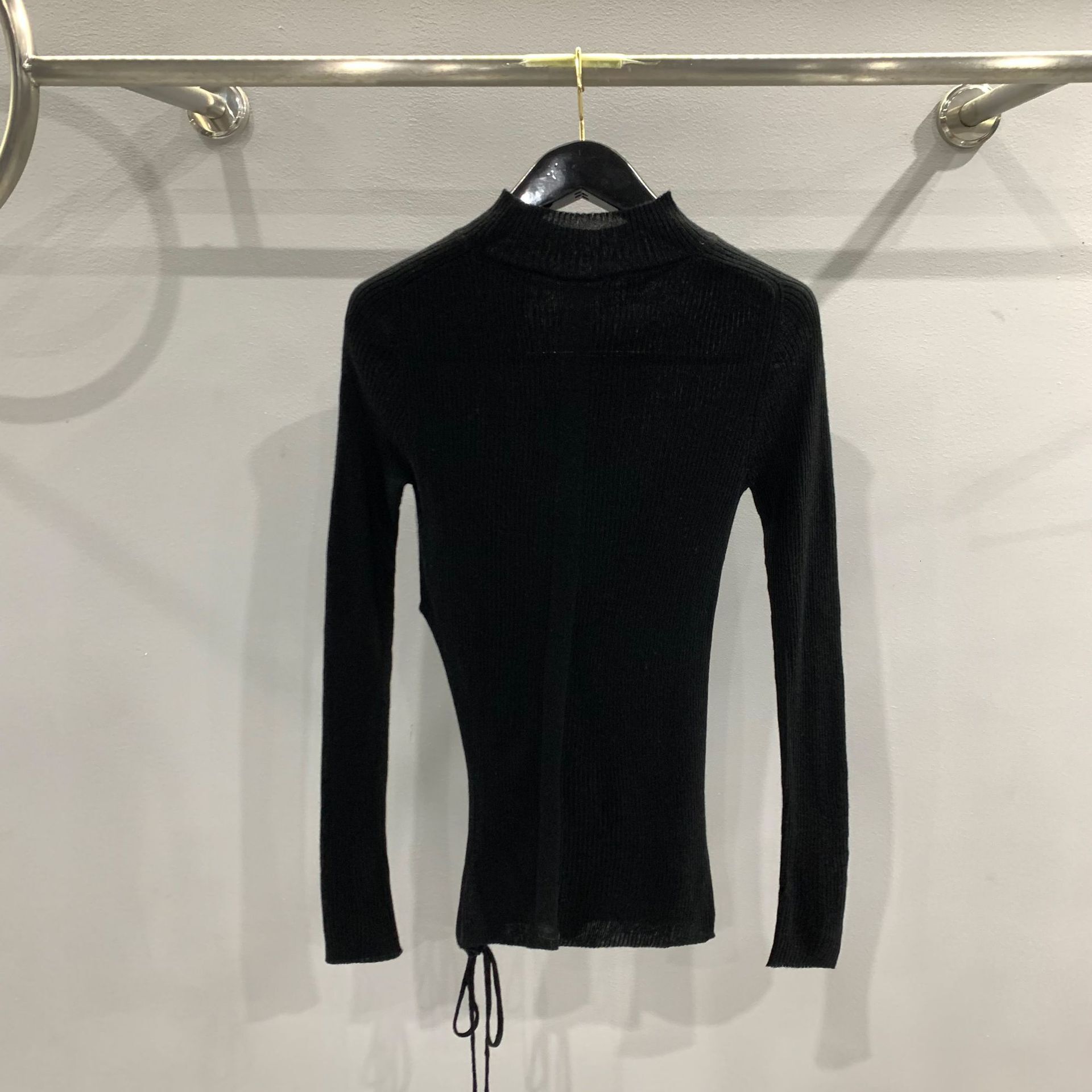 SUBHUMAN Women's 2025 Early Autumn Fit Versatile Design Slim Knit Base Sexy Long Sleeve Sweater