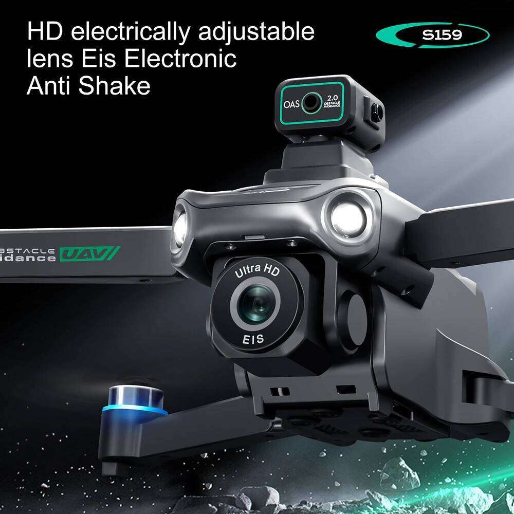 New S159 GPS 8K HD Camera Screen Send Memory Card 5G Image Transfer Obstacle Avoidance Brushless FPV Drone RC Quadcopter