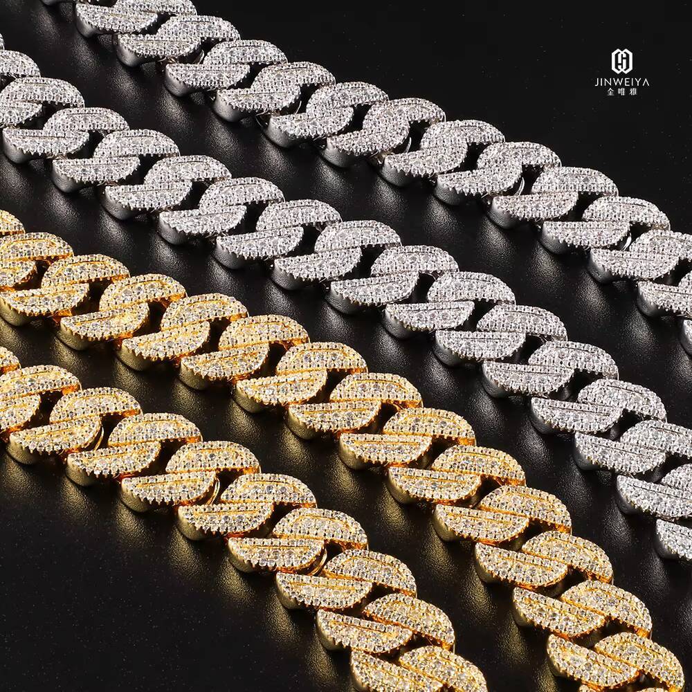 New Arrival Miami Cuban Link Chain in Rose Gold Solid Brass Rhodium Plated Fashionable Necklaces