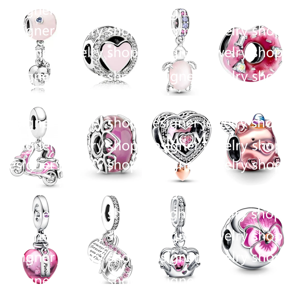 silver charm for braceletscharms Classic 925 Sterling Silver Charms beads Wheel Eye Star Mini Dangle Charm Fit ME Bracelet DIY Jewelry Charm